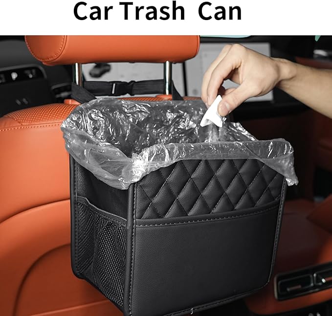 Car Seat Back Organizer, Waterproof Car Backseat Organizer with Cup Holders Large Capacity Hanging Car Storage Bag for Phones Documents Cups Bottle Travel Compatible with Most Vehicles