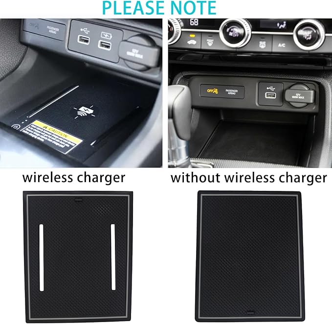 Center Console Liner for Honda Civic 11th Gen Sedan Accessories 2022-2024 2025 2026, Cup Holder Mat, Coaster Trim, Door Slot Pad, Non-Slip Interior, Custom Rubber Decoration Insert (16pcs, Gray)