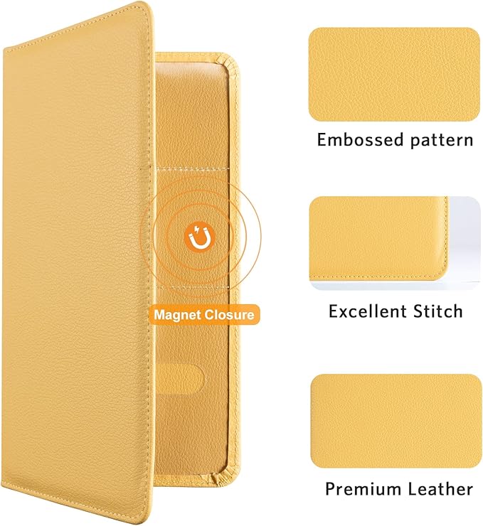 CoBak Car Registration and Insurance Holder - Vehicle Glove Box Car Organizer,Auto Truck Comparment Accessories Case with Magnetic Closure for Essential Document,Driver License,Cards