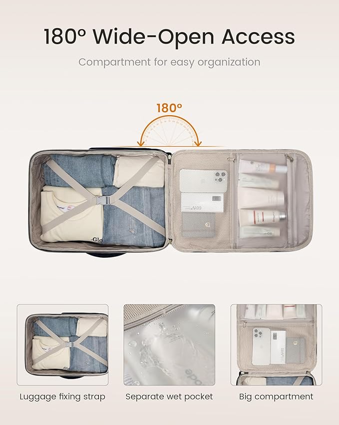 LOVEVOOK 40L Travel Backpack for Women & Men, Airline Approved Carry On Luggage with 3 Packing Cubes, TSA Overnight Bags, Waterproof Personal Item Bag, Weekender Essentials Backpacks fits 17" Laptop