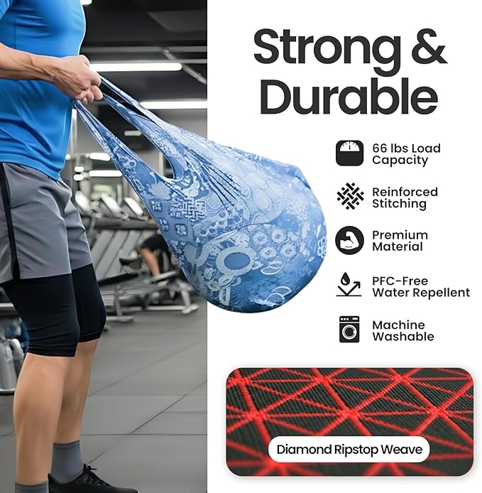Nanobag Ultra-Lightweight Heavy Duty Foldable Tote for Women & Men, Reusable Grocery & Travel Bag, Packable Collapsible Compact Market Essential (XL Sketch)