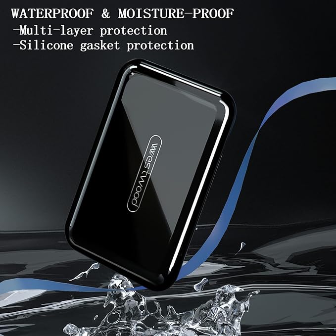 DUBSTAR Travel Pill Organizer Moisture Waterproof Small Pill Box for Pocket Purse 6 Compartments Portable Pill Case Medicine Vitamin Holder Container,Black