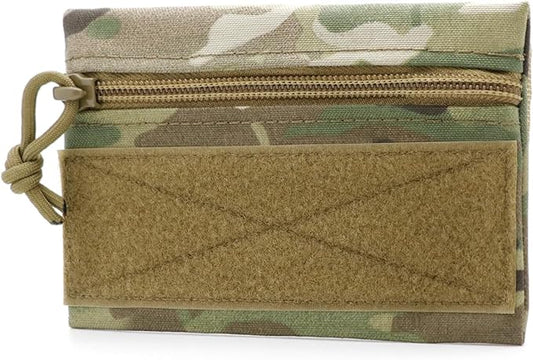 Qavctw Tactical Admin Pouch Bag with Hook and Loop Tool Storage Bag Snack Pouch Candy Bag Hanging Pouches Backpack Accessory Pouch