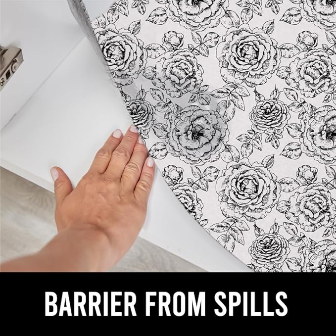 GORILLA GRIP LeakGuard Non-Adhesive Under Sink Mat for Kitchen Cabinet, 24x50, Waterproof Quick Dry Shelf Liner, Durable Absorbent Felt Mats for Bathroom Sinks, Cabinets, Dresser, Easy Trim, Gray