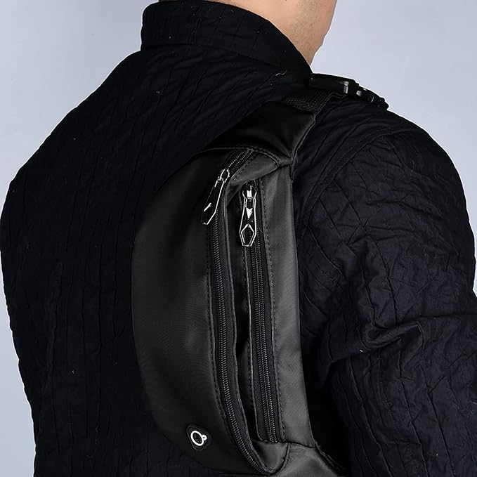 Fanny Packs for Men and Women, Waterproof Sports Waist Pack Bag for Travel Hiking Running Hands-free