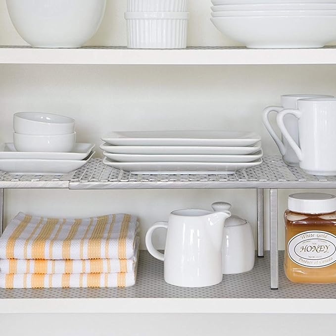 HooTown Shelf Liner Kitchen Cabinet Drawer Mats 23.6 Inch Wide x 393.7 Inch Long, Non Slip EVA Plastic Water Resistant Pad for Bathroom Drawers,Shoe Shelves, Under Sink, Clear