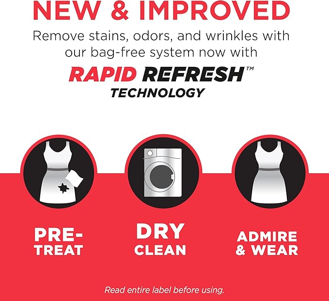 dryel At-Home Dry Cleaner Refill, New and Improved, Gentle Laundry Care for Special Fabrics and Dry-Clean-Only Clothes, 12 Loads with On-the-Go Stain Remover