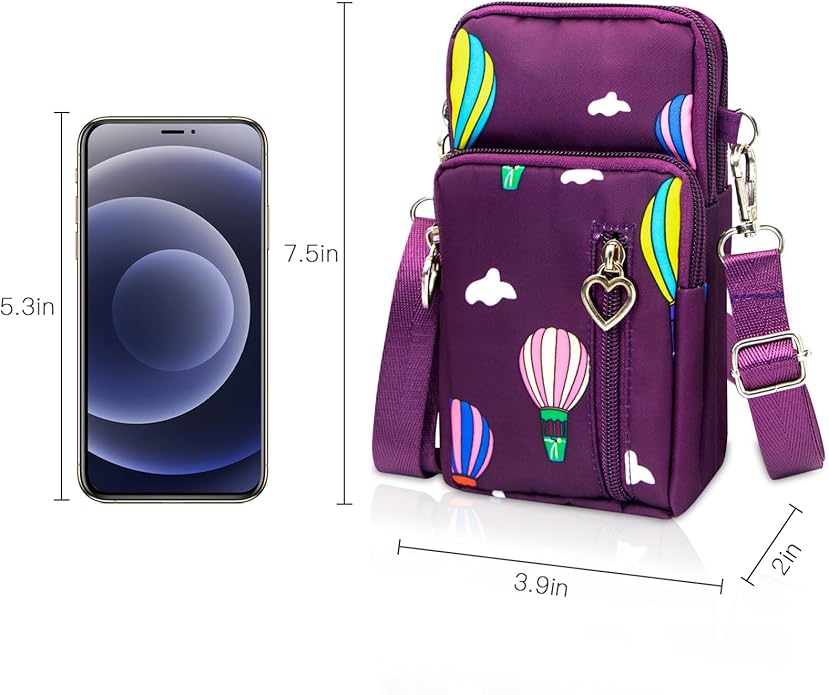 BIAOTIE Lightweight Small Crossbody Bags Cell Phone Purses Travel Pouch Shoulder Bag for Women