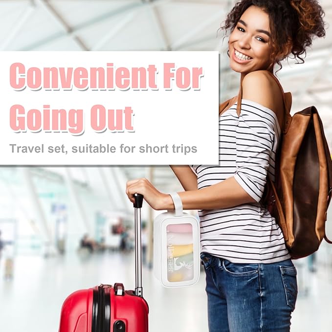 18 Pcs Travel Bottles Set for Toiletries, TSA Approved Travel Size Containers with Bandage Silicone Squeezable for Shampoo Conditioner Lotion Body Wash (Multicolour+White Bag)