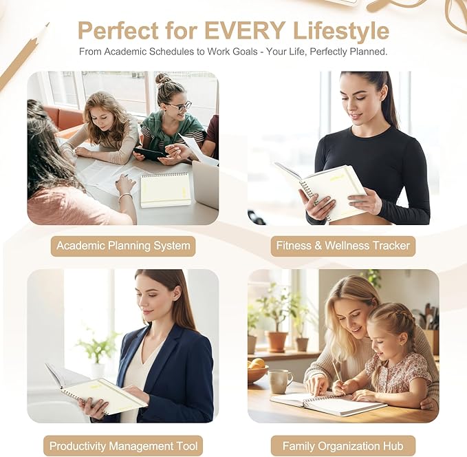 Planner 2026-2027, Weekly and Monthly Academic Year Calendar Planner, July 2026 - June 2027, Daily Agenda Book for Office School Supplies, Letter Size(8.5'' x 11'')