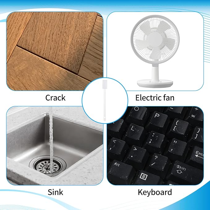 40Pcs Disposable Crevice Brush, Disposable Window Track Cleaning Brush, Crevices Hole Cleaning Tool for Keyboards, Table, Corner, Small Spaces