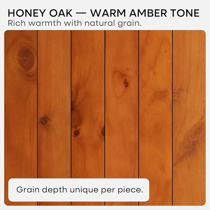 Homeforia 12 inch Oak Floating Shelf, High-End Solid Real Wood 12-inch Small Floating Shelves for Wall Mounted, Honey Oak Wooden 12in Floating Shelves, Heavy Duty Bracket, 12 X 6.5 X 1.75 in, Set of 2