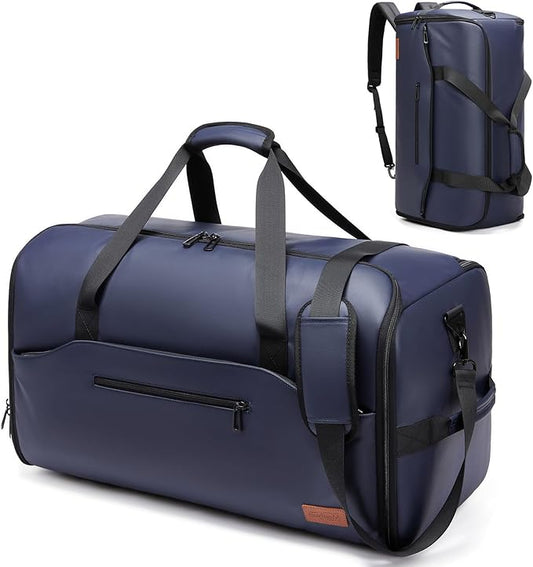 Garment Bags for Travel, 45L Carry-on Convertible Garment Duffle Bag for Men and Women - 3-in-1 Hanging Suit Travel Bag with Shoulder Strap