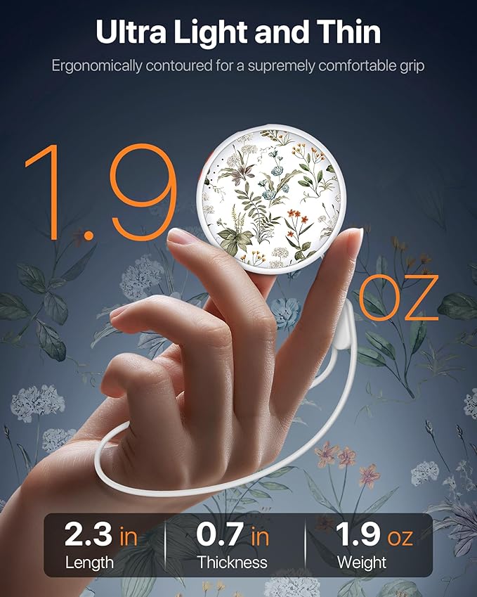 Pocket Size Hand Warmers Rechargeable 2 Pack,20Hrs Long Safe Heat,0.5S Instant Heating,Ultra Thin Electric Hand Warmers,5 Levels Heating Fits in Gloves, Hunting Camping Hiking Essentials