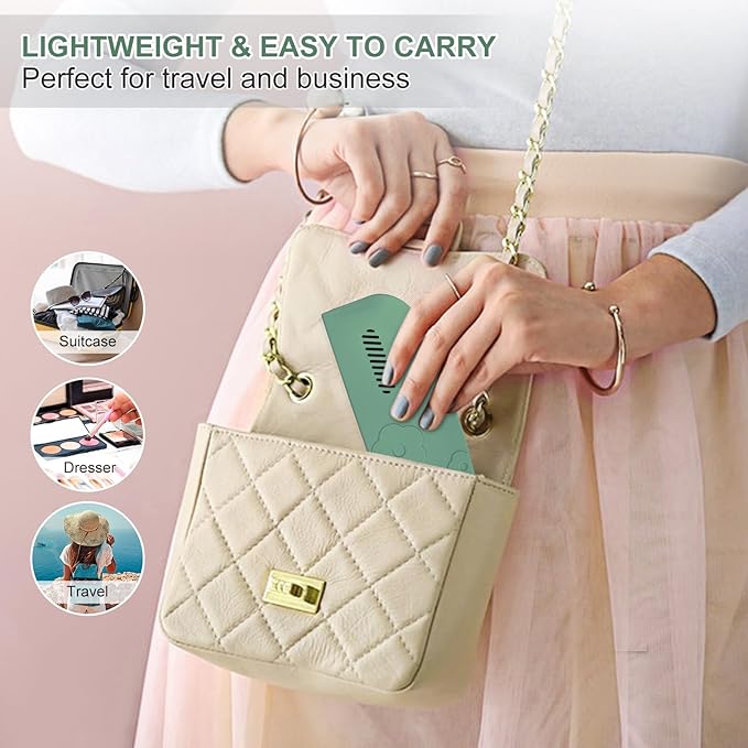 Travel Silicone Makeup Brush Holder with Breathable Lightweight Cosmetic Organizer Bag - Portable, Stylish, Versatile | Ideal Makeup Brush Case Pouch (Green)