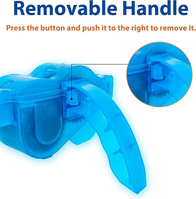 Chain Cleaner Bicycle, Bike Chain Cleaning Tool Kit with Scrubber Brushes and Gear Scraper, Easy Chain Maintenance for Road, Mountain, BMX, and Commuter Bikes