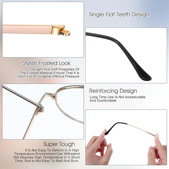 1 Pair Glasses Repair Kit with Screws Arm Replacement Sunglass Parts Arms Screw Glass Screwdriver Eyeglass Legs Temples(Golden)
