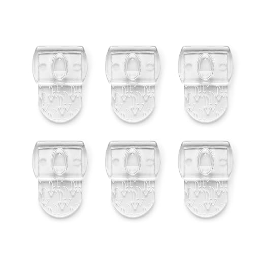 100 Pieces Refill Strips for Mini Clear Light Clips - Damage-Free Adhesive Replacement Strips for Decorative Clips, No Tools Removable Indoor Mini Wall Hooks for Hanging