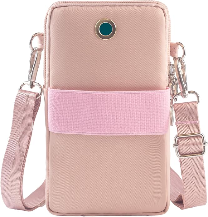 JANKS Small Crossbody Bag for Women - Mini Phone Purses with Crossbody Strap and Wallet - Nylon Arm Bag