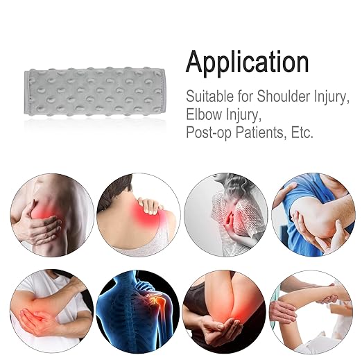 Cushioned Arm Sling Padding for Neck Slim Sling Pad Neck Strap Cushion Comfort Shoulder Support Rotator Cuff Surgery Arm Immobilizer Brace Carry Padded Cover Pillow Wrist Hand Injury, Pack of 2 Gray