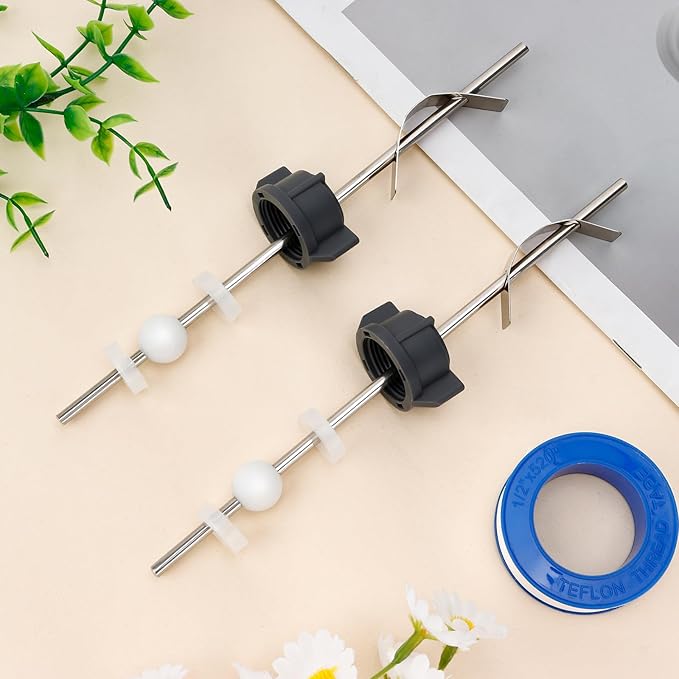 Lavatory Pop Up Center Piece Assembly, Pop-Up Drain Repair Kit, Compatible with Moen, Kohler with 15MM Ball, Long Rod, Bathroom Sink Pivot Rod Replacement Parts