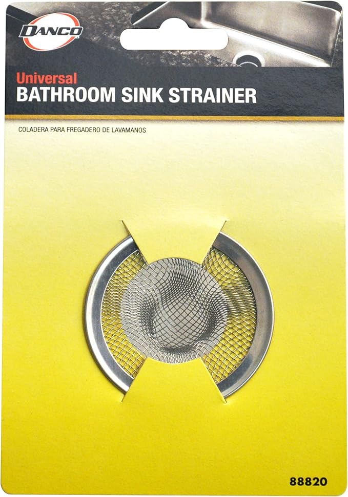Danco 88820 2 in. Mesh Bathroom Lavatory Sink Strainer, Stainless Steel (Pack of 2)