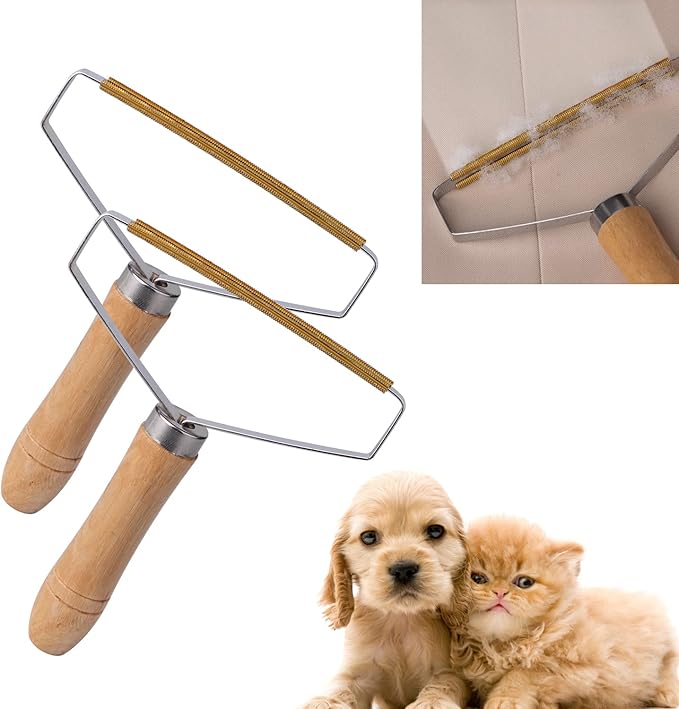 2pcs Pet Hair Remover,Portable Lint Removers,Reusable Remover Brush Tool for Clothes,Portable Lint Remover Shaver to Remove Lint from Carpets Rugs Cashmere Coats and Cars