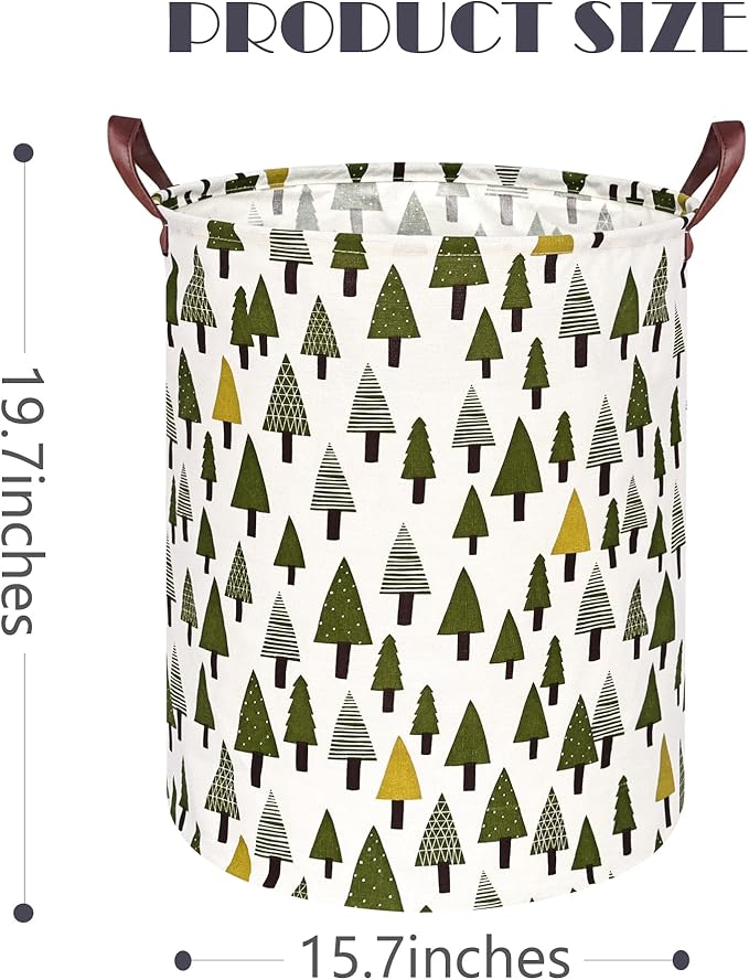 Xmas Storage Basket Laundry Hamper Gifts Organizer Bins Toy Box Laundry Basket Large Canvas Collapsible Chest for Home/Dorm/Kitchen/Pet/Office/Closet/Shelf/