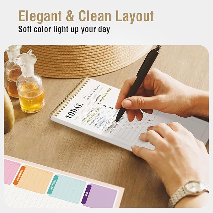 Forvencer To Do List Notepad with 52 Sheets (6.5 x9.8), To Do List Notebook for Work, Undated Daily Planner Organizer for Tasks Checklist & Goal Planning, To Do List Perfect for Office, School