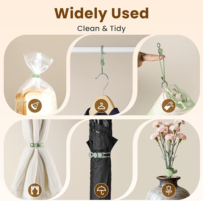 30 Pcs Silicone Cable Ties, Reusable Data Cable Organizer Wire Organizers for Office, Multipurpose Elastic Cord Wraps Cable Management for Charging Cord,Appliances,Home,Office,Kitchen,School,Travel