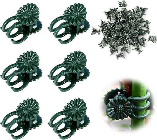 50 Pcs Plant Clips Orchid Clips,Plant Orchid Support Clips,Flower and Vine Clips，Garden Clips，Plant Clips for Climbing Plants