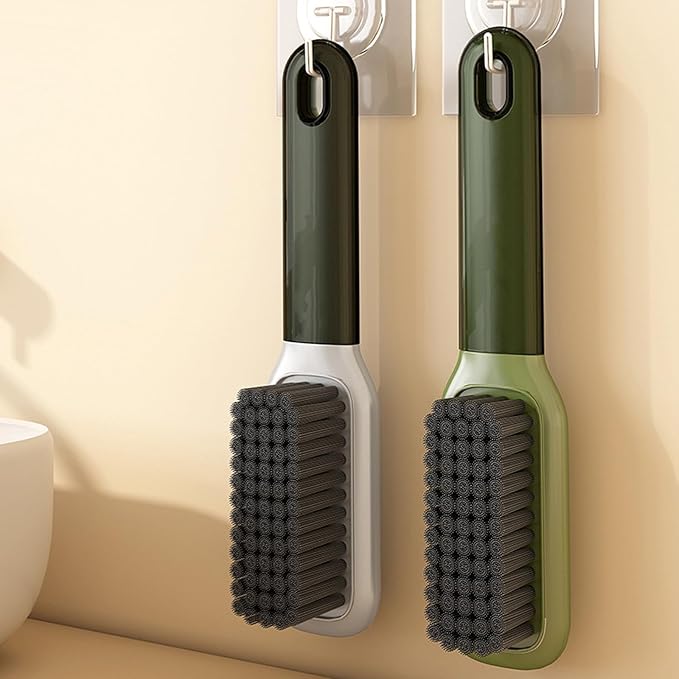 Laundry Stain Brush Household Scrub Brush Laundry Brush for Stain Removal, Soft Bristle Brush 2 Pack Stain Brush for Clothes Scrubbing Bathroom Cleaning Brush, Easy to Hold