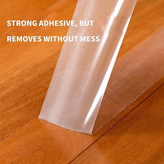 TAPEBEAR Heavy-Duty Double Side Carpet Tape, Carpet Tape for Rug, Wood, Floor, Residue-Free Rug Tape, Multipurpose Gripper Non Slip Tape, 2inch X 40yard, 4 Rolls