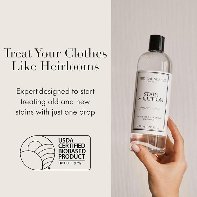 The Laundress New York Stain Solution, 16 Fl Oz Stain Remover for Clothes (Pack of 2)
