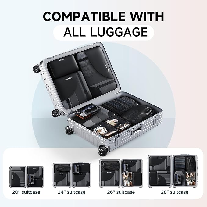 11 Set Packing Cubes for Travel, Gifts for Women Mom, Anti-Tearing Suitcase Organizer, OlarHike Vacation Essentials & Accessories for Cruise Ship