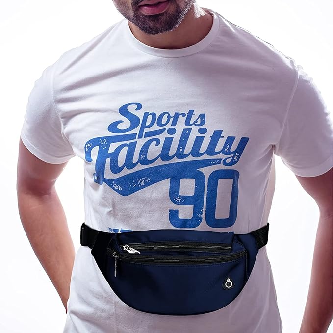 Fanny Packs for Men and Women, Waterproof Sports Waist Pack Bag for Travel Hiking Running Hands-free