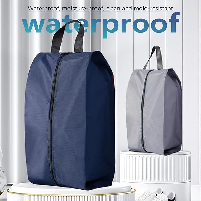 Travel Shoe Bag 4-Piece Men's and Women's Waterproof Nylon Zipper, Travel Shoe Storage Bag, Shoe Storage Bag