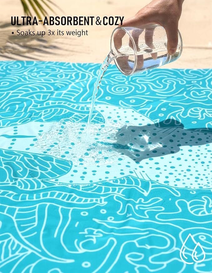 Oversized Turkish Beach Towel Blanket Cotton Giant XL Sandproof Towels Huge Linen XXL Extra Large Big Throw Quilt Blankets for Adults Cloud Travel Camping Glamping Accessories Essentials Whale Shark