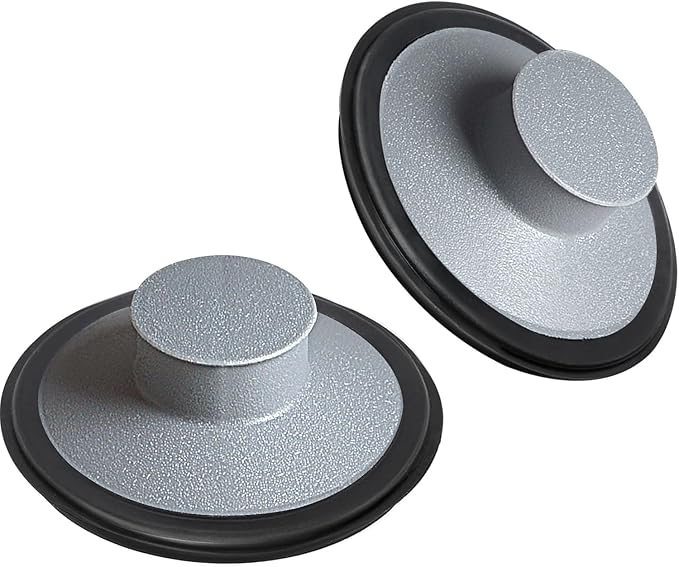RQYEKDO Kitchen Sink Stopper, Stainless Steel 3-1/2 inch Universal Sink Plug Cover for Garbage Disposal Flange Drain,Fit for InSinkErator, Moen,Waste Maid, and More（Gray