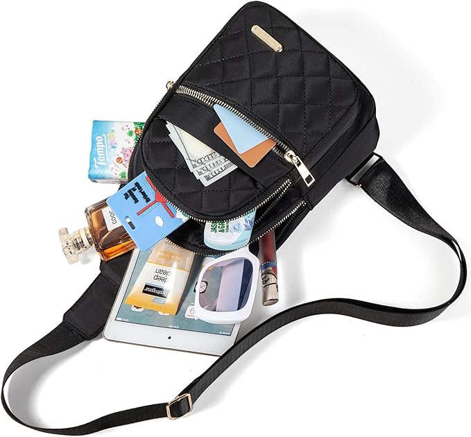 Banelu Small Sling Bag Crossbody Sling Backpack for Women Trendy, Small Fanny Pack Cross Body Bag Hiking Traveling Backpack