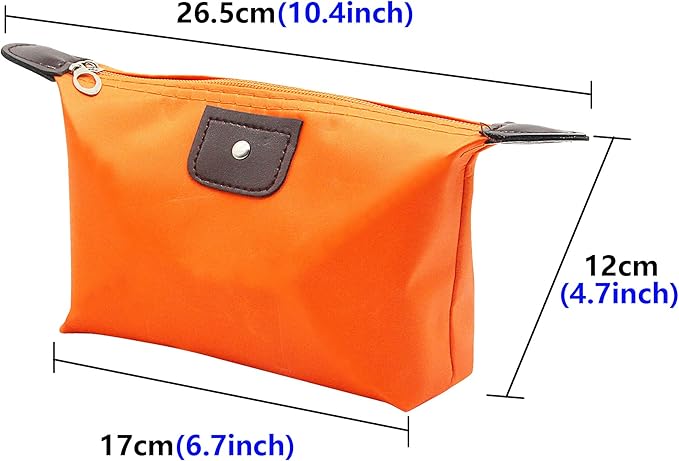 YAODHAOD Makeup Bag Bulk Toiletry Pouch Waterproof Cosmetic Storage Bags,with Zipper Travel Toiletry Organizer Packing Bag Accessory Organizer for Women and Men (9 Colors)