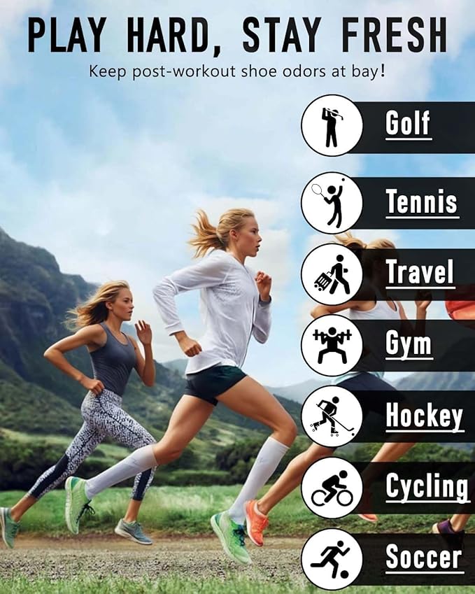 Smell Proof Shoe Bags for Travel - Soccer Cleat Bag Smell Proof with Active Carbon Fabric | Odor-Absorbing Water-Resistant Track Shoe bags for Sports (Grey, UP TO US14)