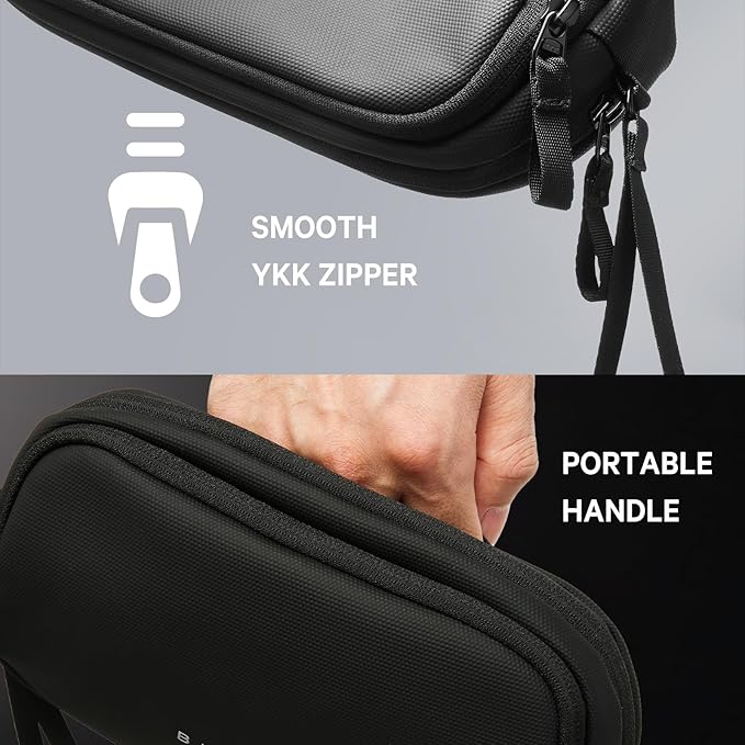 BANGE Electronics Organizer Travel Case, Water Resistant Travel Bag, Tech Pouch Accessories Organizer for Cable,Cord, Phone, Cables, USB Flash Drive, Daily Items