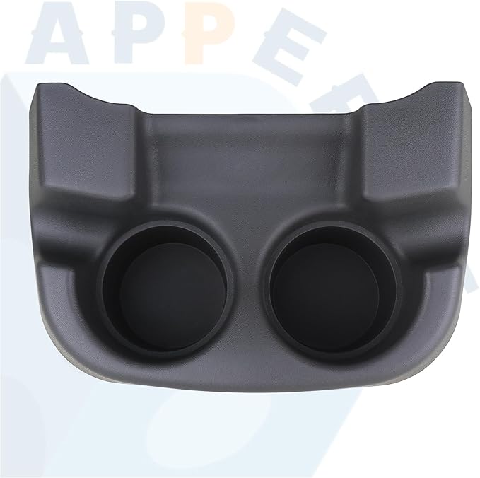 Center Console Cup Holder Dark Flint Compatible with 1999-2007 Ford F250 F350 F450 F550 Super Duty Truck, 2000-2005 Ford Excursion Replaces 2C3Z-3613562-AAA