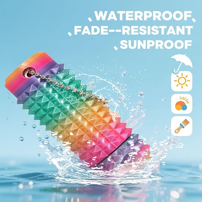 8PC Little Ouchies Fidget Toys Adults, Pain Stim Fidget Anxiety Relief Pain Stim Pocket Sensory Toys for Anxiety and Stress Reduction,Portable Travel Stress Relief Spiky Fidget Keychain (Style-1)