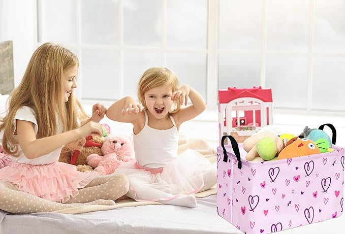 Rectangle Gift Shelf Nursery Storage Basket Laundry Hamper Storage Box and Bins for Home Clothes with Handles