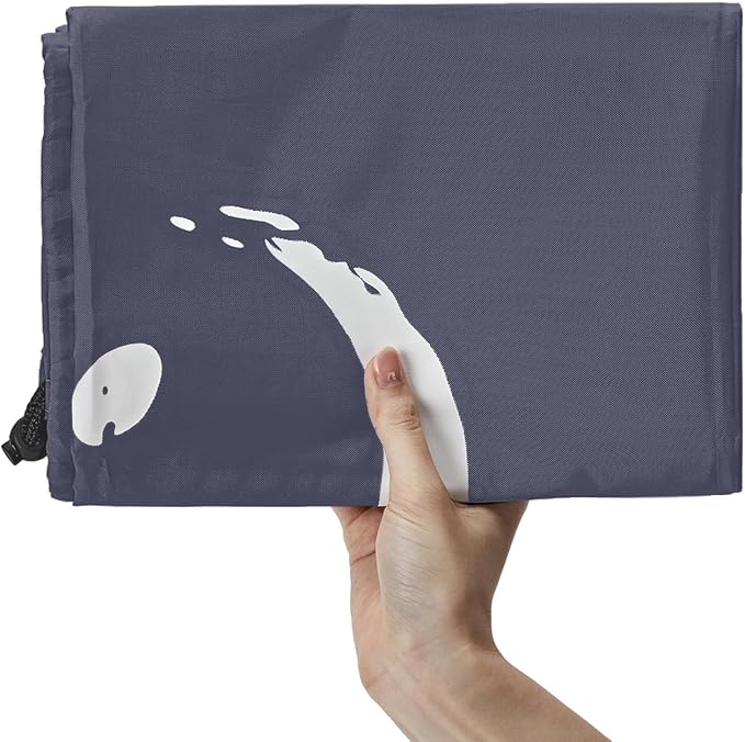 HOMEST XL Wash Me Travel Laundry Bag, Dirty Clothes Organizer, Large Enough to Hold 4 Loads of Garments, Easily Fits a Hamper or Clothing Basket, Grey