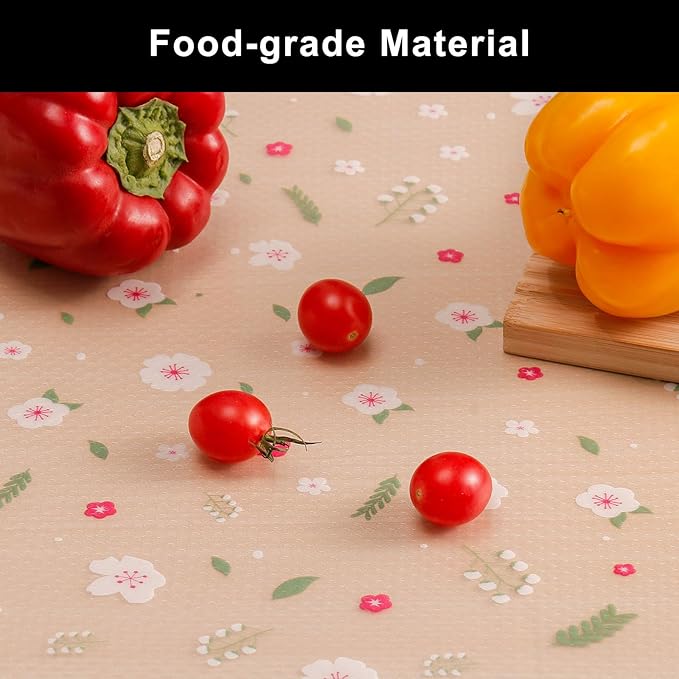 Cooyes Shelf Liner – Premium Non-Adhesive Cabinet & Drawer Liner for Kitchen – Waterproof Shelf Paper with Modern Pattern – Durable EVA Cabinet Mat – Easy to Cut (11.8" W x 360" L)