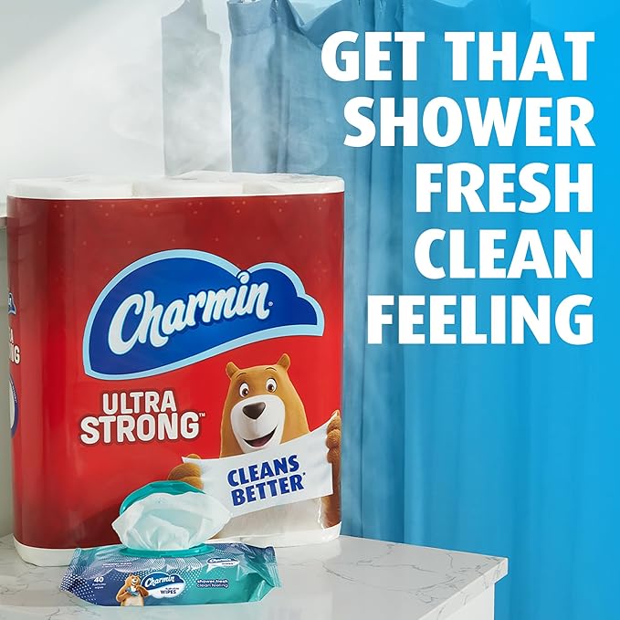 Charmin Flushable Wipes, 480 Total Wipes (24 Packs of 40)