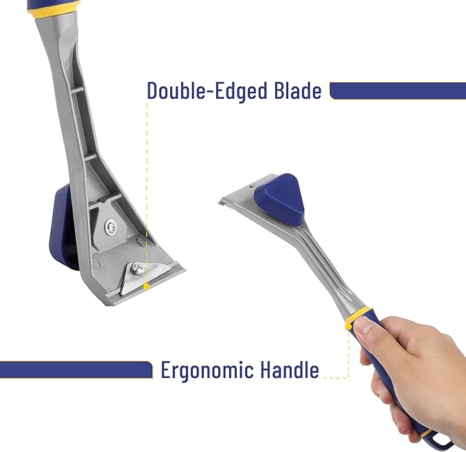 Bates- Carbide Scraper, 2.5", Double-Edged Tungsten Steel Blade, Paint Scraper Tool